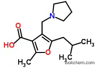 Molecular Structure of 435341-88-1 (5-ISOBUTYL-2-METHYL-4-PYRROLIDIN-1-YLMETHYL-FURAN-3-CARBOXYLIC ACID)